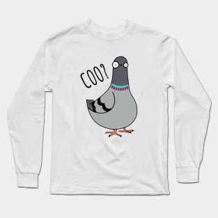 Coo? Cute Cartoon Pigeon Long Sleeve T-Shirt